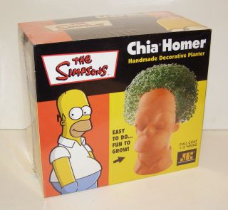CHIA PET ~ HOMER SIMPSON ~ The Simpsons ~ As Seen On TV ~ NIB Sealed