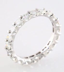 MOISSANITE DIAMOND ENGAGEMENT RING & BAND WEDDING SET BEZEL SET R62