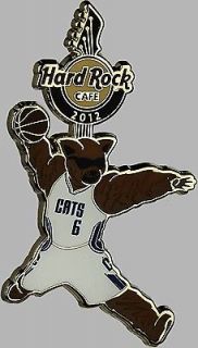 Hard Rock Cafe CHARLOTTE BOBCATS 2012 NBA Team Mascot Rufus Lynx PIN