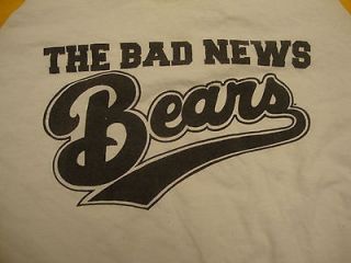 The Bad News Bears Chicos Bail Bonds White Raglan Graphic Print T
