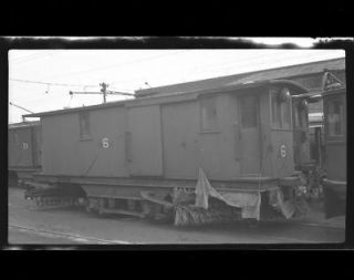 NEG. NY Streetcar Snow Sweeper Car 1940  48