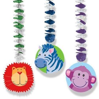 Safari HANGING DECORATIONS ~ Baby Shower Birthday Party Supplies