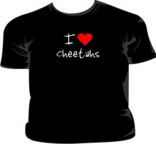 Love Heart Cheetahs T Shirt