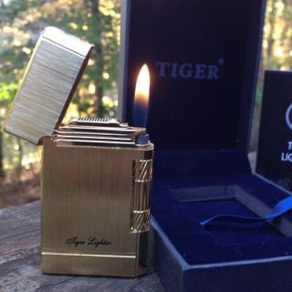 GOLD TL828GS FLINT IGNITE, CIGAR PIPE LIGHTER. GREAT GIFT FOR SMOKER