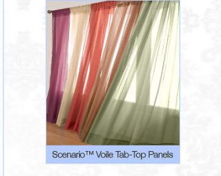 Pcs. Sheer Voile Window Panel curtains 20 different colors Brand New