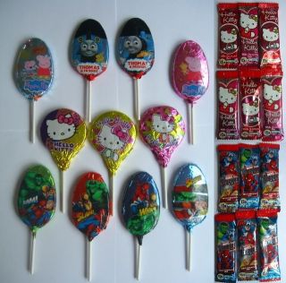 CHARACTER Milk Chocolate Bars/Lollipops /Lollies (Kinnerton){fi xed £