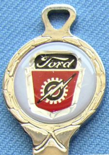 Vintage Ford Truck Lightning Bolt White Gold Classic Key & Fob Set 52