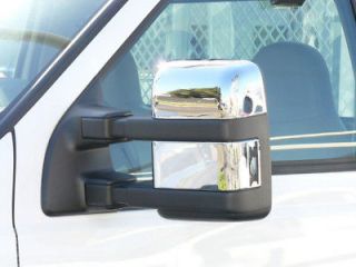 08 10 F250 F350 TFP Chrome Towing Mirrors COVERS W/Osig