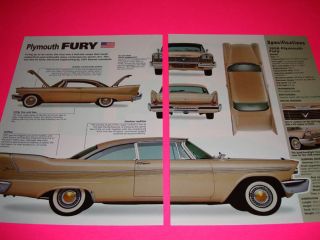 1958 Plymouth Fury car ad