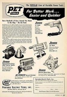 1951 Ad Portable Electric Tools Chicago Illinois Hand Saw Drill
