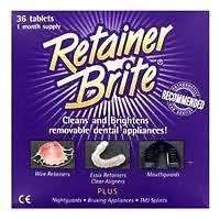 Retainer Brite Tablets 36 tablets   Fast Free delivery.