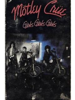 Motley Crue Girls Girls Girls CASSETTE TAPE9 60725 4 Hard Rock Metal