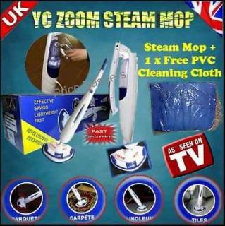 STEAM MOP, FLOOR/CARPET/TILES STEAM CLEANER USING H2O X3 PADS FREE