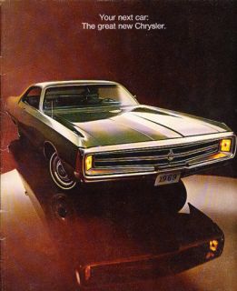 1969 Chrysler Newport New Yorker Sales Brochure Catalog 300 Town and