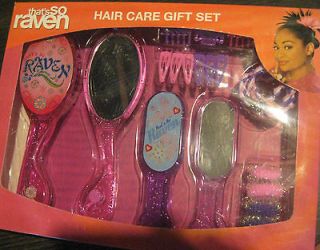 Girls Hair Care Kit Set Brush Mirror Barrett Pony Tail Holder Scuncci
