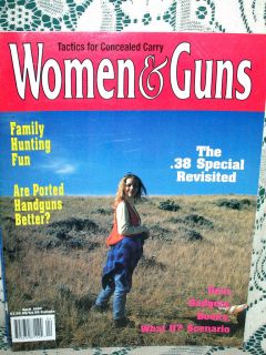 WOMEN & GUNS 4/1997~S&W M&P~COLT ARMY SPECIAL~S&W M15~TAURUS PT945