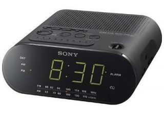 Sony ICF C218 Automatic Time Set Clock Radio FM/AM (Black) EXCELLENT