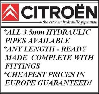 CITROEN DS BX CX GS XM XANTIA NEW 3.5mm HYDRAULIC PIPES MADE TO ORDER