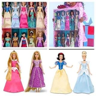 Disney Princess Classic Doll Set 10 Pc. Snow White Cinderella Belle