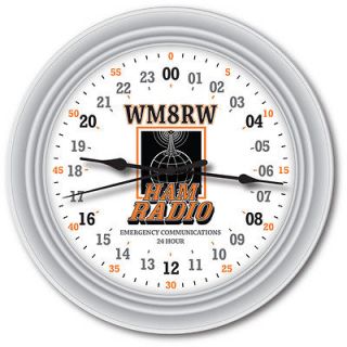24 HOUR AMATEUR SHORTWAVE HAM RADIO WALL CLOCK   Amplifier Mobile