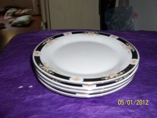 Crown Ming Fine China 4 salad plates Made in china