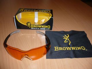Browning O Tir Shooting Glasses Orange Clay Pigeon BN