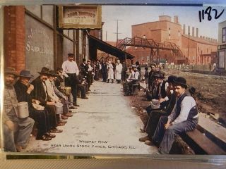 1182, Whiskey Row Near Union Stock Yards Chicago ILL