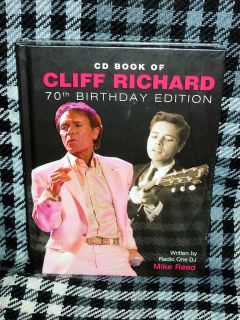 AUDIO CD & BOOK  CLIFF RICHARD 70th BIRTHDAY EDITION   AUDIO BIOGRAPHY