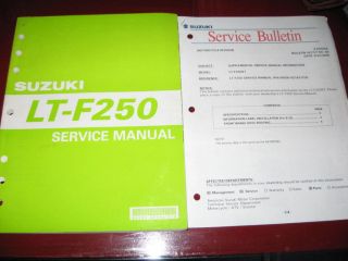 2002 Suzuki ATV LT F250 Quad Runner Factory Service/Repair Manual_OEM