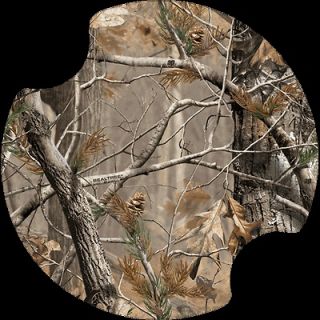 THIRSTYSTONE Carsters ~ REALTREE CAMOUFLAGE   S/2 Car Coasters
