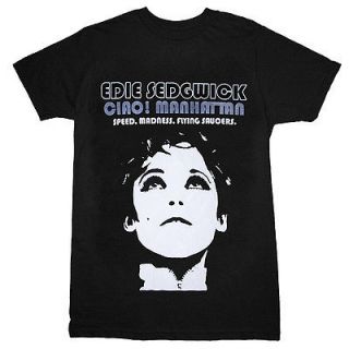 Edie Sedgwick t shirt Ciao Manhattan punk Velvet Underground Andy