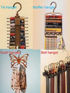 Tie Belt Scarf Muffler Hanger,Rack Closet Holder Organizer,Non_ Slip