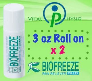 TWIN PACK Biofreeze 3oz (82g) Roll on