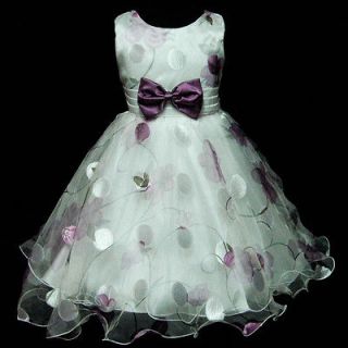 NEW GIRLS CLOTHS SIZE 5 6 YEAR PAGEANT FLOWER DRESS