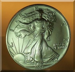 American Eagle .999 fine Silver Dollar Coin 1 oz Troy Old Silver