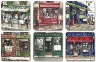 Pimpernel Cafe de Paris Coasters Set of 6 (2010268017)