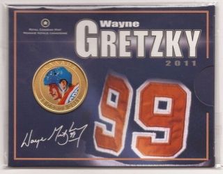 2011 25 cent Colored Canada Coin   Wayne Gretzky