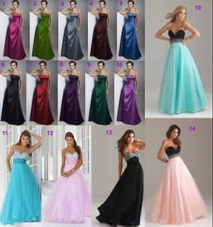 Long Cocktail Prom Ball Wedding Gown Evening Gowns Stock Size 6 8 10
