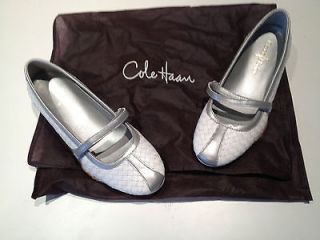 Cole Haan Nike Air White Ballet Flat Loafer Walking Shoe Sz 7.5
