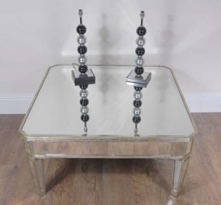 Deco Mirrored Coffee Table Mirror Borghese Furniture Cocktail Tables
