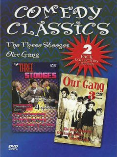 COMEDY CLASSICS THE THREE STOOGES/OUR GANG   NEW DVD BOXSET