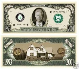 USA Banknote P 42 42th President Bill Clinton Million