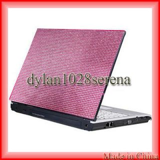New Pink Notebook Laptop Bling Rhinestone Crystal Sticker Skin