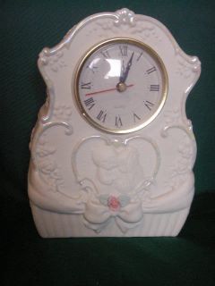 Precious Moments Wedding Clock 1995 Enesco Quartz clock 8 tall
