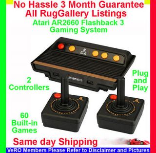 Flashback 3 Gaming System Console 60 Video Game Controllers LED TV