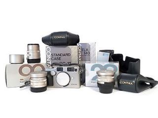 Contax G2 Camera, 28mm, 45mm, 90mm Lens, TLA 140 Flash, GC 11 & GC 112