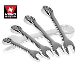 Neiko 20 pc Stubby Metric SAE Combination Wrench Set
