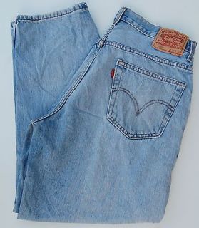 Mens Levis 560 Comfort Fit Original Red Tab Denim Blue Jeans SIZE