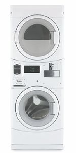 CGT8000AQ Commercial Coin Operated Stack Front Load Washer & Gas Dryer