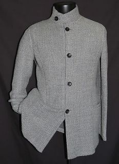 Stunning light Gray Emporio Armani by G.Armani Nehru collar jacket 40